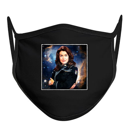 Ivanova in Uniform Watercolor Pen Fan Art Portrait tiny thumbnail