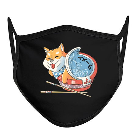 Shiba Dog Ramen Japanese Manga T-shirt by Tobe Fonseca tiny thumbnail