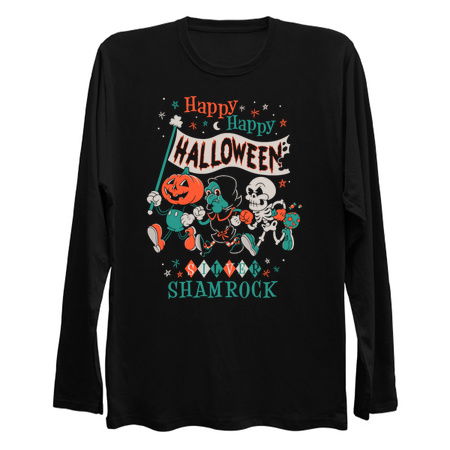Happy Halloween Vintage Cartoon - Silver Shamrock - Creepy Cute Pumpkin tiny thumbnail