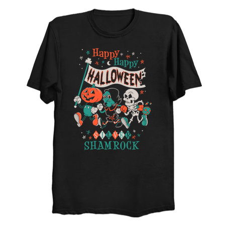 Happy Halloween Vintage Cartoon - Silver Shamrock - Creepy Cute Pumpkin tiny thumbnail