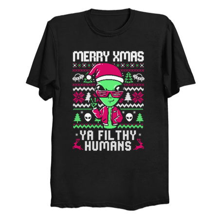 Alien Christmas - Funny Ugly Sweater Xmas Gift tiny thumbnail