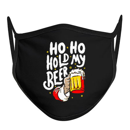 Ho Ho Hold My Beer - Funny Santa Claus Ugly Sweater Christmas Gift tiny thumbnail
