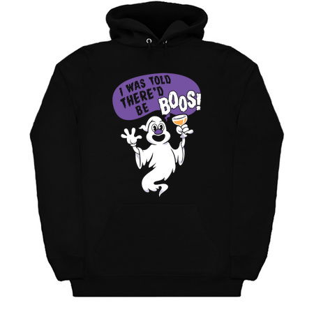 I Was Told There'd Be Boos - Funny Cartoon Halloween - Boozing Ghost tiny thumbnail