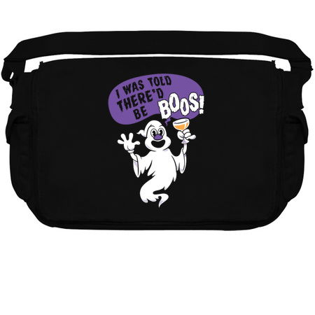 I Was Told There'd Be Boos - Funny Cartoon Halloween - Boozing Ghost tiny thumbnail