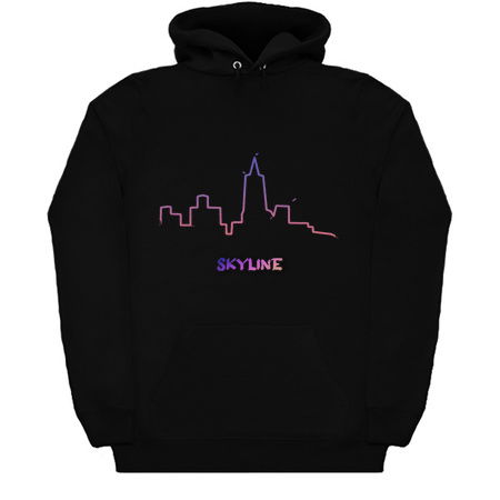 Artistic City Skyline Silhouette with writing tiny thumbnail