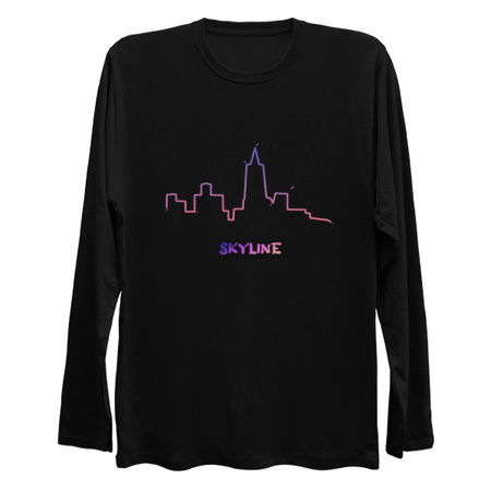 Artistic City Skyline Silhouette with writing tiny thumbnail