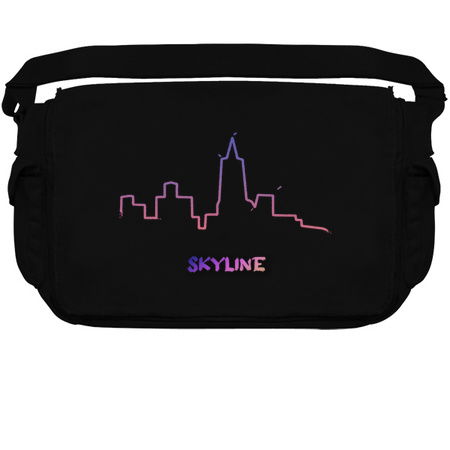 Artistic City Skyline Silhouette with writing tiny thumbnail