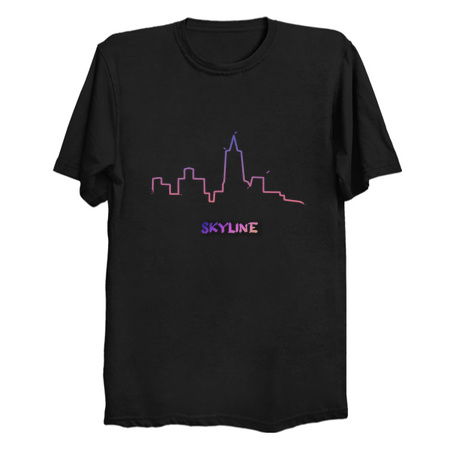 Artistic City Skyline Silhouette with writing tiny thumbnail