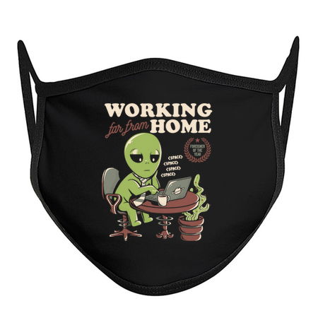 Working Far From Home - Funny Alien Space Gift tiny thumbnail
