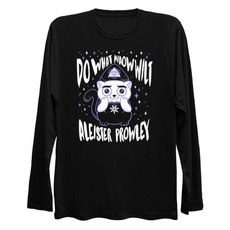 Aleister Prowley - Creepy Cute Occult Cat - Do What Miaow Wilt tiny thumbnail
