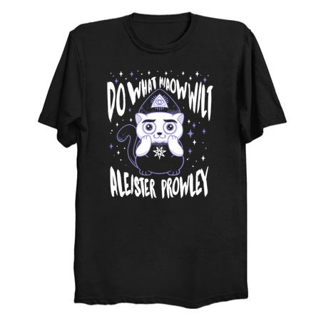 Aleister Prowley - Creepy Cute Occult Cat - Do What Miaow Wilt tiny thumbnail