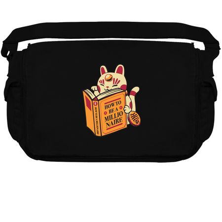 Maneki-Neko How to be a Millionaire Cat Black Design tiny thumbnail