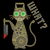 What Steampunk Killer Murder Cat with Knife and Hannibal Mask tiny thumbnail