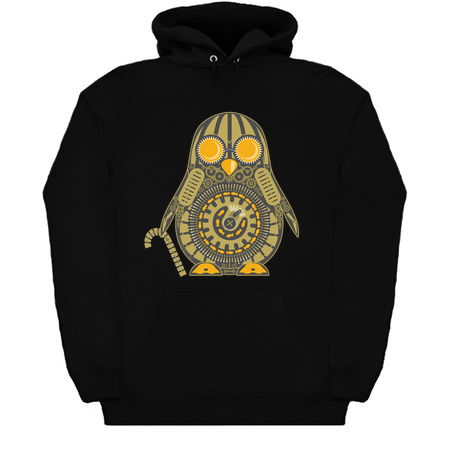 Clockwork Steampunk Penguin with Goldfish Engine and Cane tiny thumbnail