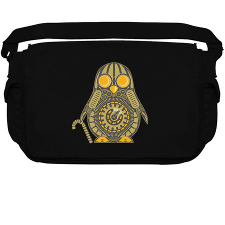 Clockwork Steampunk Penguin with Goldfish Engine and Cane tiny thumbnail