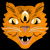 Three Eyed Kit Tee Orange Cat Edition (Pocket) tiny thumbnail