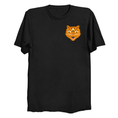 Three Eyed Kit Tee Orange Cat Edition (Pocket) tiny thumbnail