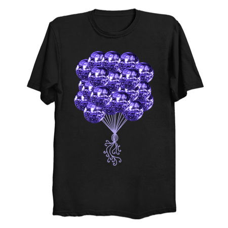 Funky Indigo Disco Ball Balloons tiny thumbnail