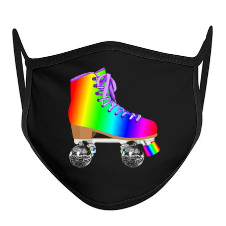 Retro Rainbow 70s Disco Roller Skates tiny thumbnail