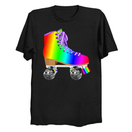 Retro Rainbow 70s Disco Roller Skates tiny thumbnail