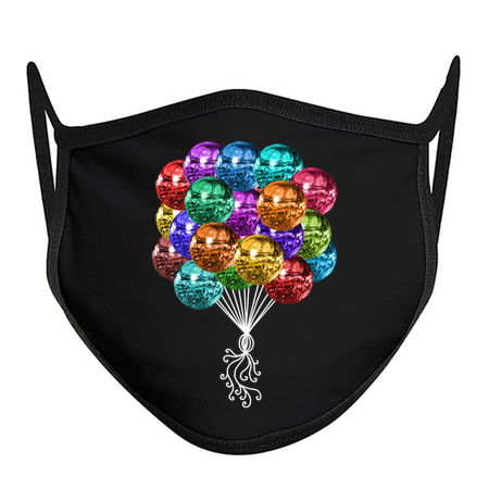 70's Multicolor Disco Ball Balloon Bunch tiny thumbnail