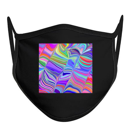 Swirling Rainbow Liquid Marble Abstract tiny thumbnail