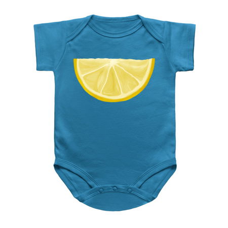 Yellow Watercolor Juicy Lemon Wedge tiny thumbnail