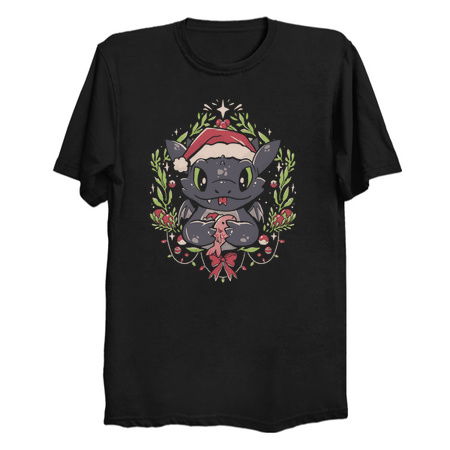 Dragon Christmas - Cute Dragon Cartoon Xmas Gift tiny thumbnail