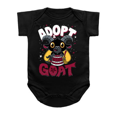 Adopt a Goat - Creepy Cute Cartoon Black Phillip - Kawaii Witch tiny thumbnail