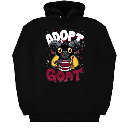 Adopt a Goat - Creepy Cute Cartoon Black Phillip - Kawaii Witch tiny thumbnail