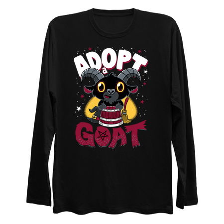 Adopt a Goat - Creepy Cute Cartoon Black Phillip - Kawaii Witch tiny thumbnail