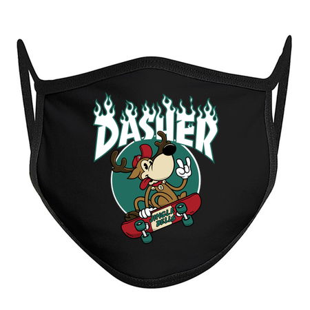 Dasher - Skateboarding Reindeer - Funny Xmas Cartoon tiny thumbnail