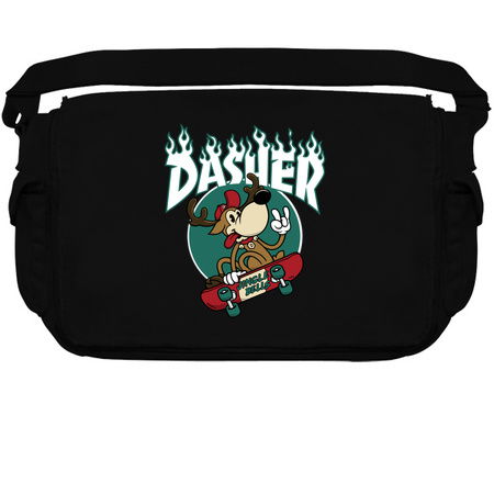 Dasher - Skateboarding Reindeer - Funny Xmas Cartoon tiny thumbnail