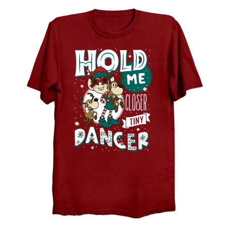 Tiny Dancer - Vintage Cartoon Christmas Elf - Musical Elfton John tiny thumbnail