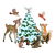 Christmas Woodland Animals of the Forest tiny thumbnail