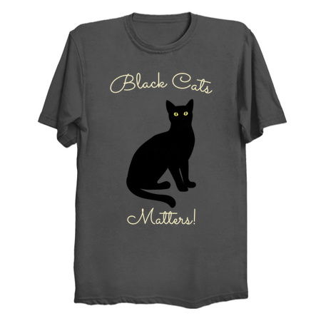 Black cats matters, Fuuny tee for black cat lovers tiny thumbnail