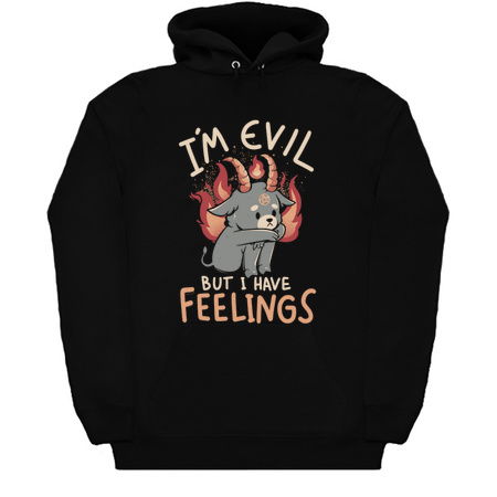 Im Evil But I Have Feelings - Cute Funny Evil Creepy Baphomet Gift tiny thumbnail