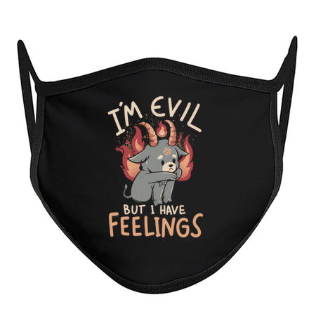 Im Evil But I Have Feelings - Cute Funny Evil Creepy Baphomet Gift tiny thumbnail