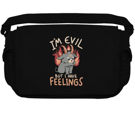Im Evil But I Have Feelings - Cute Funny Evil Creepy Baphomet Gift tiny thumbnail