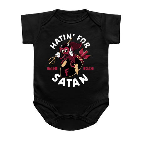 Hatin' For Satan - F Bomb - Vintage Cartoon Red Devil tiny thumbnail