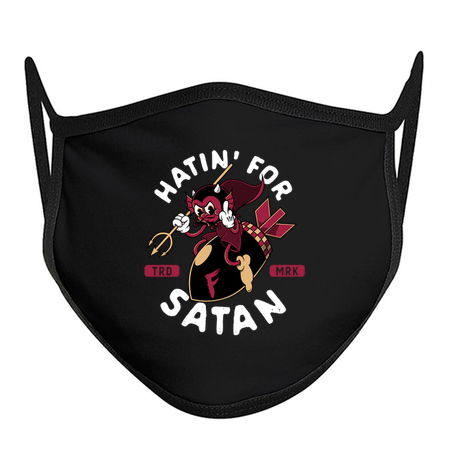 Hatin' For Satan - F Bomb - Vintage Cartoon Red Devil tiny thumbnail