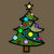 Decorated Stained Glass Christmas Tree tiny thumbnail