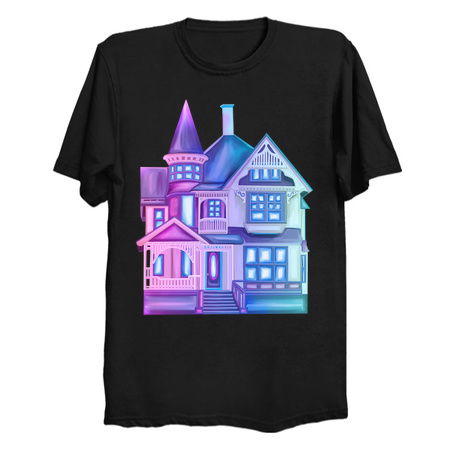 Feminine Purple Blue Gradient Victorian Dollhouse tiny thumbnail