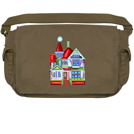 Santa Hat Whimsical Victorian Christmas House tiny thumbnail