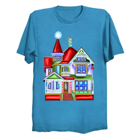 Santa Hat Whimsical Victorian Christmas House tiny thumbnail