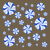 Chilly Blue Round Peppermint Holiday Pattern tiny thumbnail