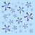 Chilly Blue Round Peppermint Holiday Pattern tiny thumbnail