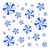 Chilly Blue Round Peppermint Holiday Pattern tiny thumbnail