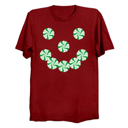Spearmint Christmas Candy Happy Face tiny thumbnail