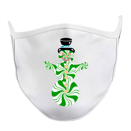 Minty Green and White Spearmint Snowman tiny thumbnail